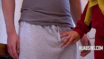 Sweaty Fitness Trainer Takes His Exotic Arabian Client Hard And Deep