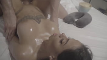 Hired For A Rubdown, She Left Dripping With Oil And Filled With His Cream