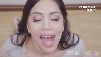 Julia De Lucia’s Greedy Throat Devours A Massive 58-load Bukkake Feast