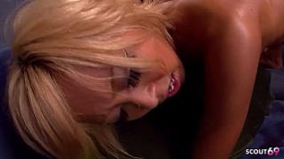 Petite Japanese Blonde Lapdancer Seduces Client With Oiled Moves Leading To Raw Creampie