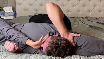 Pinned And Pounded: A Dominant Facesitting Wrestling Match In The Bedroom