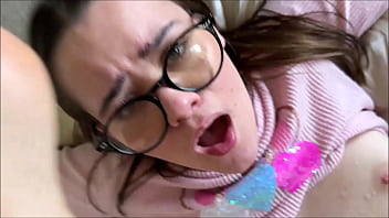 Nerdy Little Step Sister Gets Drenched: Trinity Olsen Learns To Gush In Family Therapy With Alex Adams