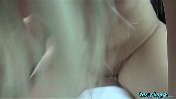 Slammed And Stuffed: A Blonde’s Shaven Pussy Takes A Public Pounding