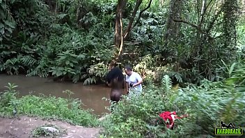 Sultry Ebony Goddess: Bruna Black’s Wet & Wild Photoshoot By The Creek With Binho Ted