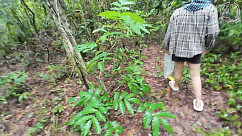 Thai Babe Strutting In The Woods To Pick Mushrooms Suddenly Gets The Urge To Pee In The Forest, Thai Audio 4k