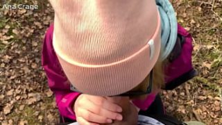 Forest Fuck: Deep Throat And Swallowing Every Drop