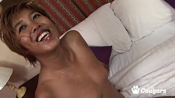 Oily Asian Milf With Buck Teeth Takes It Deep And Hard