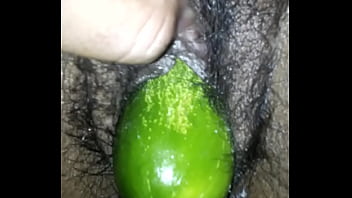 Desi Wife Devours A Thick, Juicy Cucumber With Hungry Lips