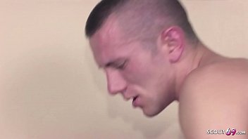 Hairy Mature German Granny Fucks Young Stud