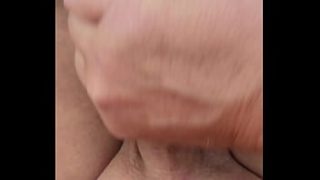 Close-up Nude Handjob In The Car On A Public Parking Lot