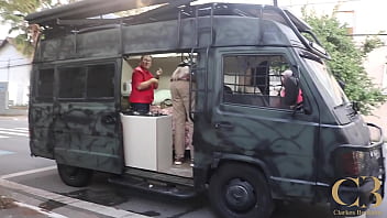 Fucking Granny In A City Trailer And Behind The Scenes