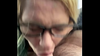 Sultry Spectacled Slut Devours Every Last Drop After A Mind-blowing Blowjob