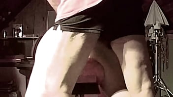 Tennessee Milf’s Blindfolded Dildo Ride On The Sawhorse Ends In Two Intense Orgasms