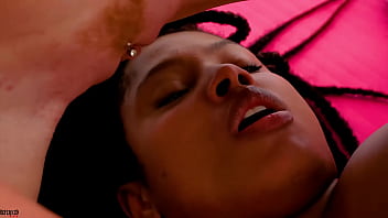 Tiny Blonde Dominates And Destroys Strong Mulatto Chick In A Heated Lesbian Sex Fight