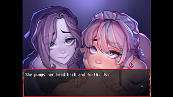 Harem Fantasy: Ghost And Maid Battle For The Ultimate Double Blowjob Crown