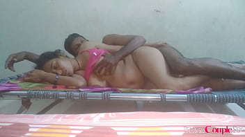 Sweaty, Horny Indian Couple Fucking Hard In The Morning Heat