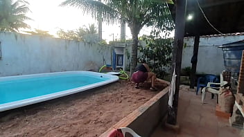 Sweaty Pornstars Get Dirty Digging A Pool For A Filthy Pitbull Gangbang With Fada Mel, Paty Bumbum, And El Toro De Oro
