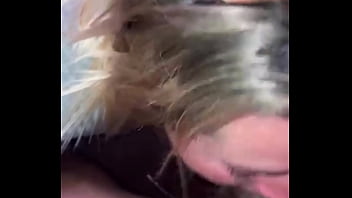 Ten Minutes Of A Blonde Slut’s Deep Throat Dick Worship