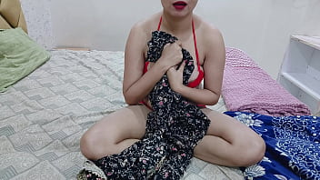Alone With My Stepbrother, I Slipped Into His Room At Night And Rubbed My Aching Pussy Right In Front Of Him.