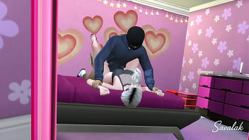 Golden-haired Vixen Gets Down And Dirty With A Daring Burglar