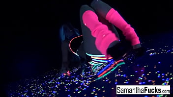 Samantha Saint’s Glowing Solo: A Black Light Ecstasy