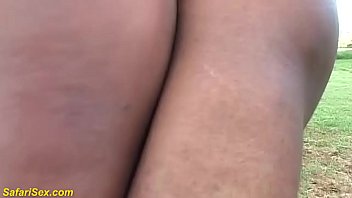 Wild African Outdoor Threesome Orgy