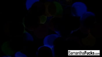 Samantha Saint’s Glowing Solo: A Black Light Ecstasy