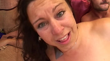 Voluptuous Milf With Massive Jugs Takes A Pounding In Her Gaping Cunt