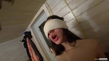 Skinny Stepsister’s Steamy Sauna Seduction: Spanked, Sucked, And Fucked On The Table.