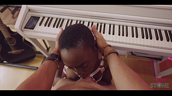 Pounding A Mature Ebony Beauty On The Piano Bench