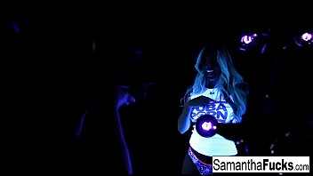 Samantha Saint’s Glowing Solo: A Black Light Ecstasy