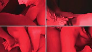 Chariya Takes Four Cocks In Her Ass, Moaning And Begging For Harder In The Red Room