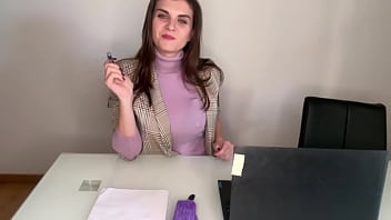 Stepmom’s Office Seduction: Milky Nipples And A Handjob For Her Stepson’s Hard Cock
