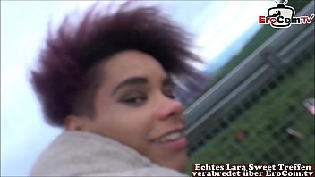 German Mixed-race Amateur Teen At Outdoor User Meetup