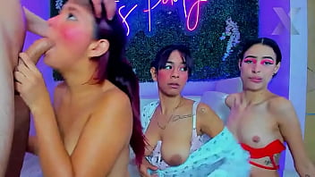 Ravaged By Four Latina Vixens In A Deep Throat Frenzy