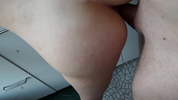 Kitchen Creampie: Stuffing Her Tight Hole