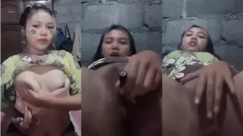 Gadis Muda Montok Mengocek Payudara Di Kamar