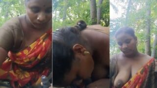 Gadis Tamil Seksi Mengisap Kontol Di Tengah Hutan Liar