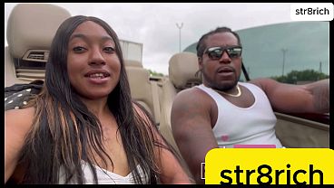 Straight Rich Guy Picks Up Ebony Streetwalker And Pounds Her Slutty Pussy All Night