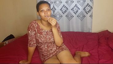 Mother Pleasures Herself In Her Bedroom, Revealing Her Large, Dark-hued Pussy.