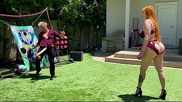 Voluptuous Ginger Milf Teases Her Step-son’s Massive Pale Shaft In A Lewd Game Of Cock And Balls