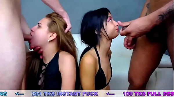 Thirsty Latina Sluts Slobber All Over Her Gaping Throat
