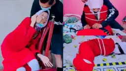 Gadis Smp Berjilbab Dibelenggu Dengan Ikat Bdsm