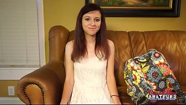 Slender Brunette Katie Walls Gagging On Cock Before Taking A Rough Pounding
