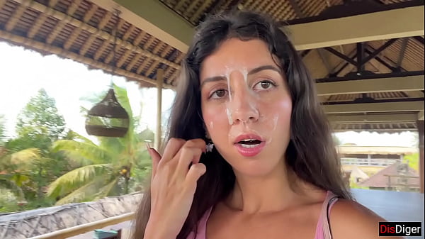 Naughty Girl Sucks Down A Load In A Burger Joint, Strutting Her Filthy Face For All To See