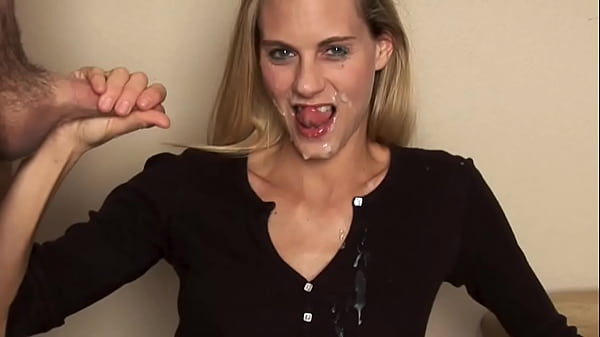 Mindy The Blonde Hotwife Gets On Her Knees, Begs For A Thick Load, And Gets Her Pretty Face Absolutely Plastered With Cum.