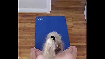 Stroke Your Cock To This Sexy Milf’s Naked Yoga Session