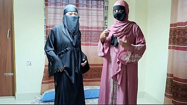 Desi Hijabi Step-sisters Crave Their Step-brother’s Thick Cock Deep In Their Tight, Wet Pussies.