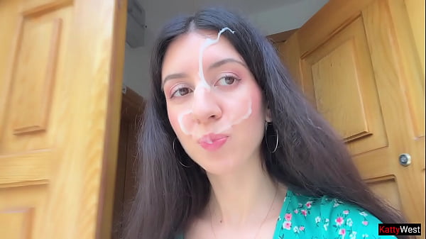 Defeated And Dripping: A Slut’s Walk Of Shame With A Face Full Of Cum