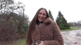 German Scout’s Anal Audition: Freckled Maid Cora Love Shows Off Her Big Butt And Boobs
